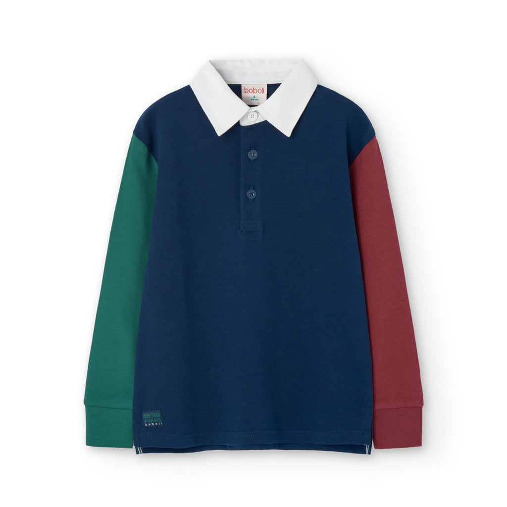 Boboli Colour Block Polo Shirt