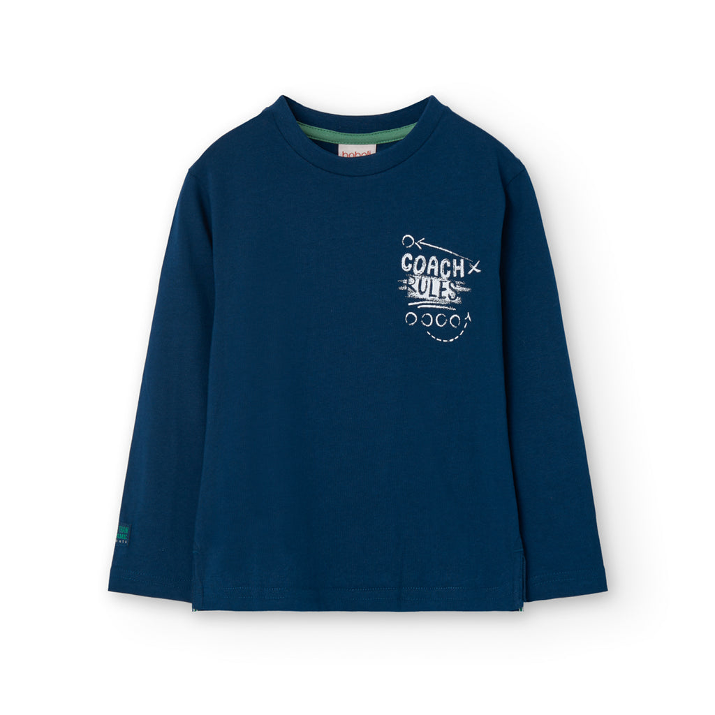 Boboli Navy Coach Rules Long Sleeve Top