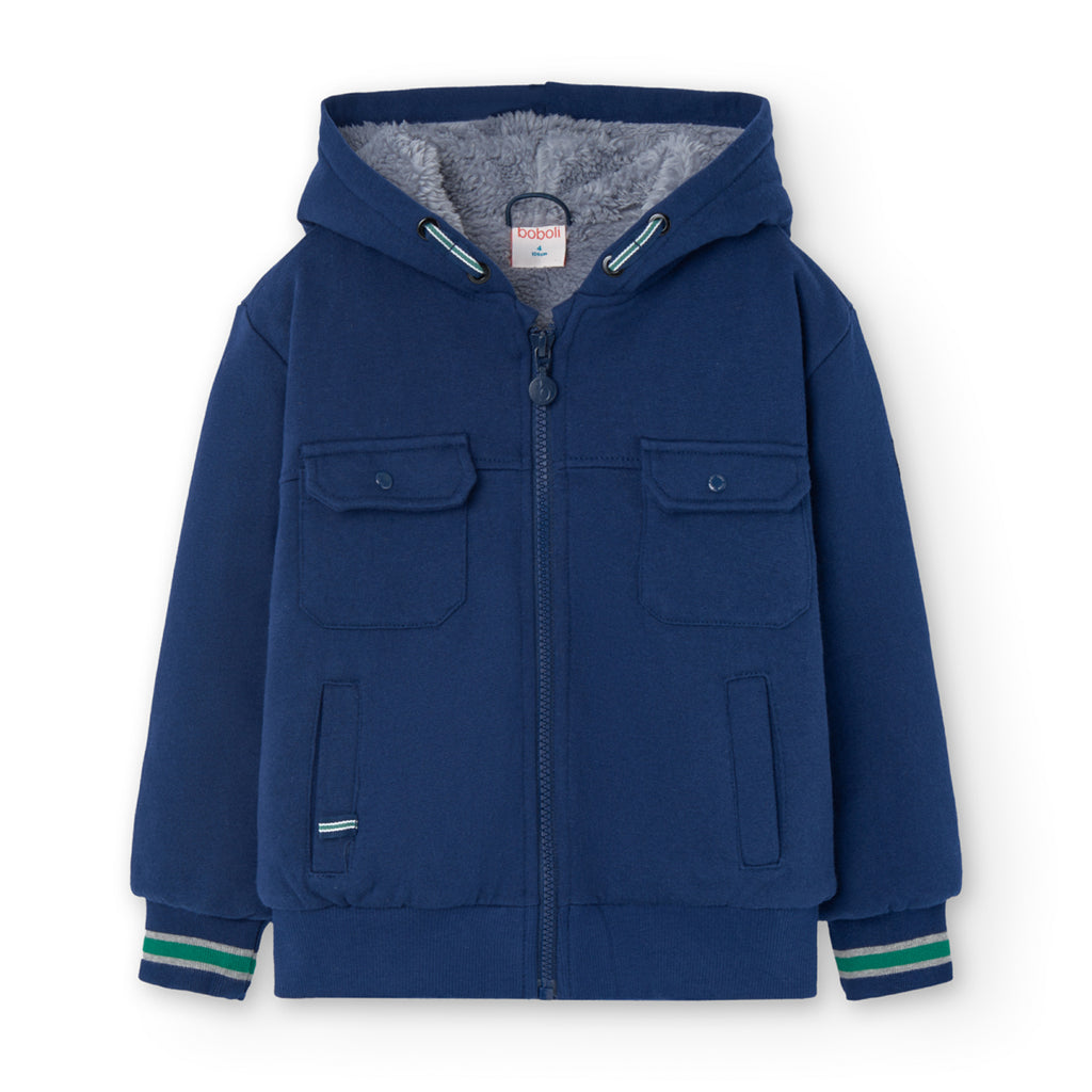 Navy Zip Fleece Jacket