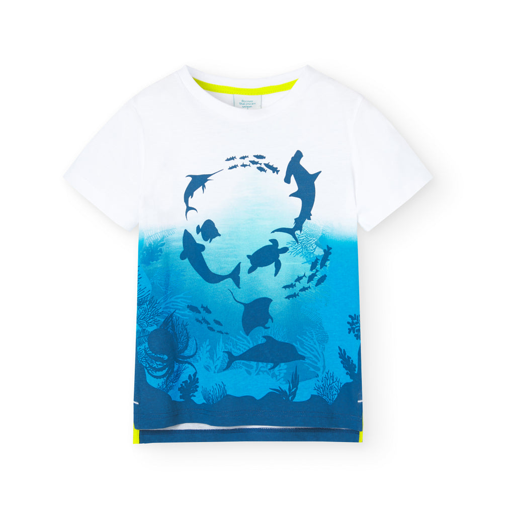 Boboli Sea Print T-Shirt