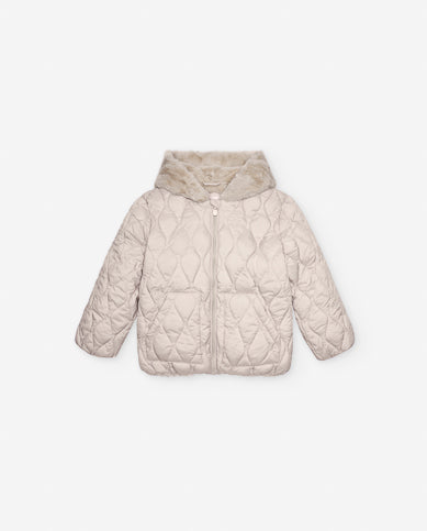 Zippy Light Beige Puffer Jacket