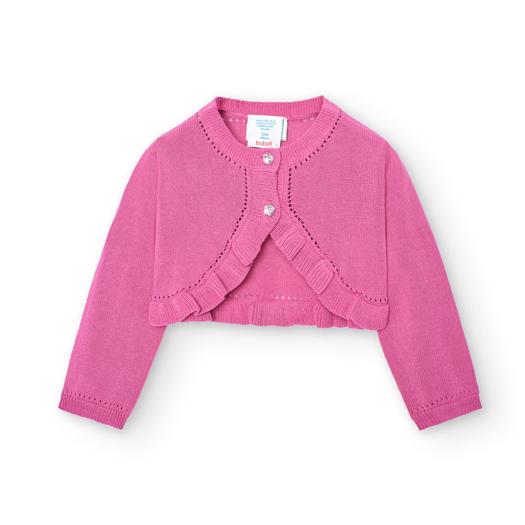 Boboli Pink Bolero Cardigan