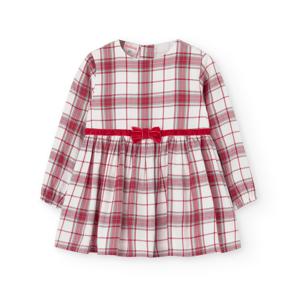 Boboli Red Check Dress