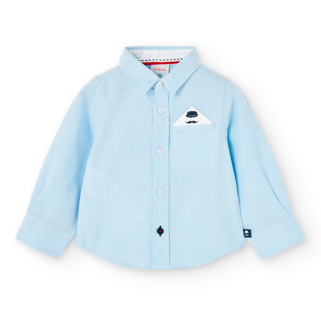 Boboli Blue Oxford Shirt