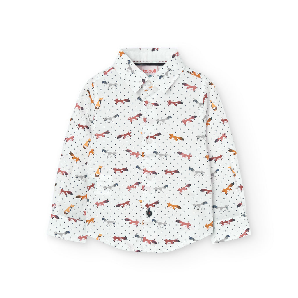 Boboli Fox Print Shirt