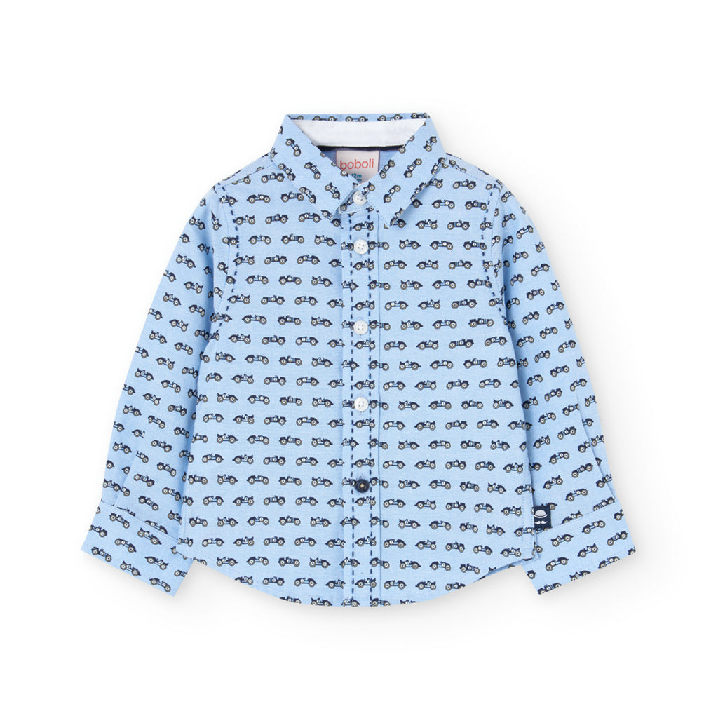 Boboli Car Print Shirt