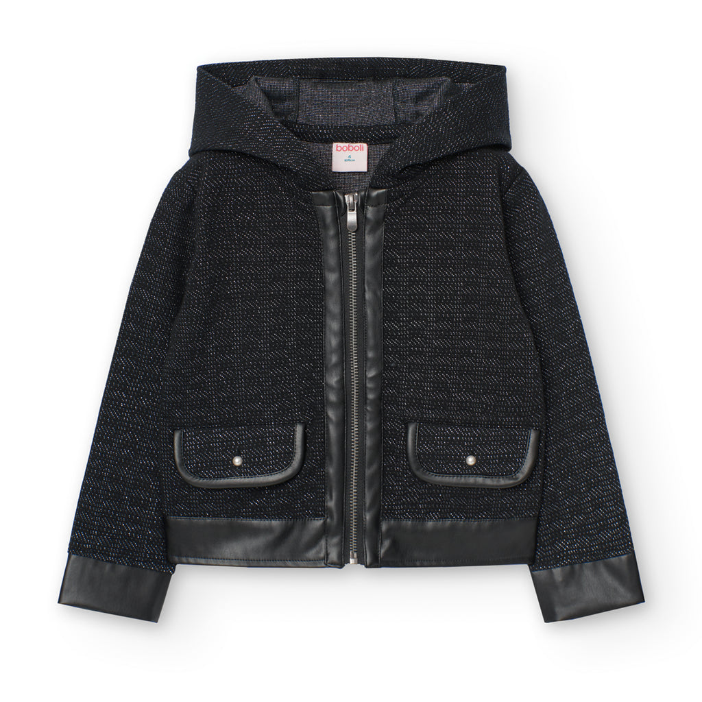 Boboli Black Hooded Jacket