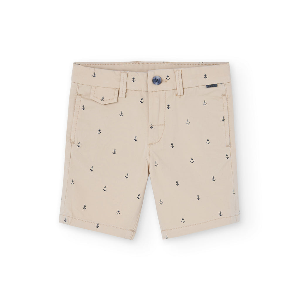 Boboli Beige Print Shorts