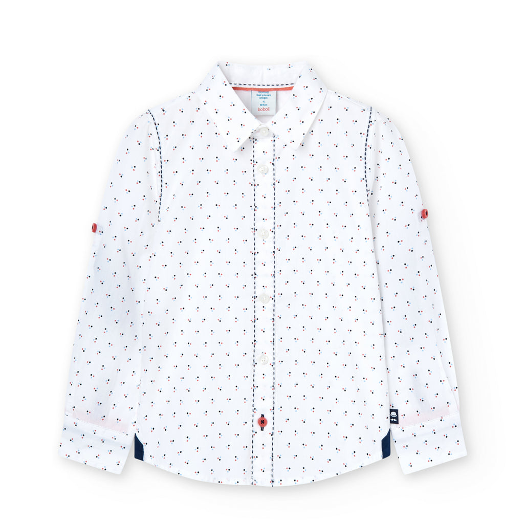 Boboli White Print Shirt