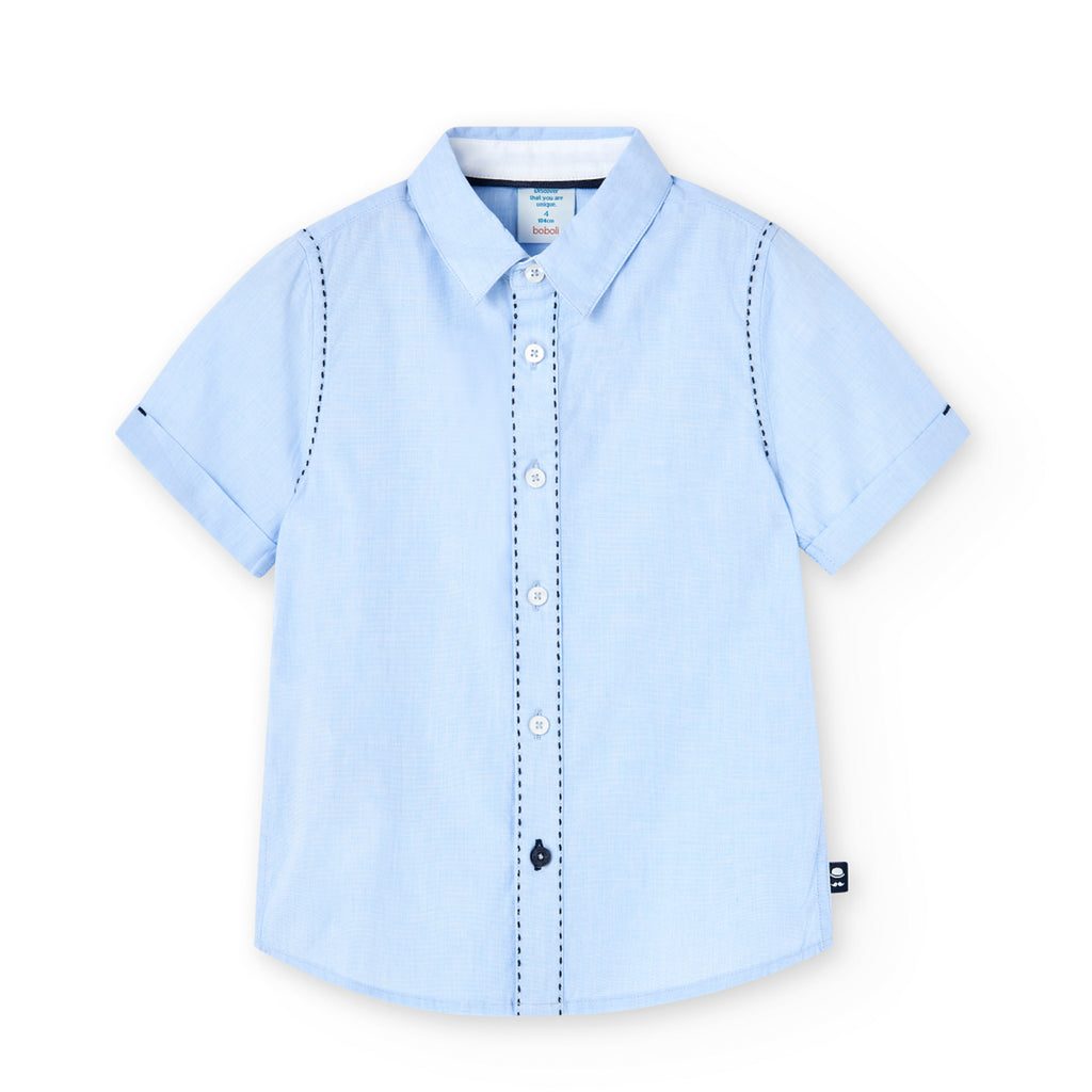 Boboli Blue Short Sleeve Shirt