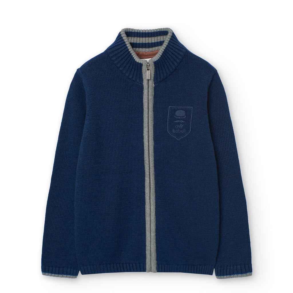 Boboli Navy Knit Jacket