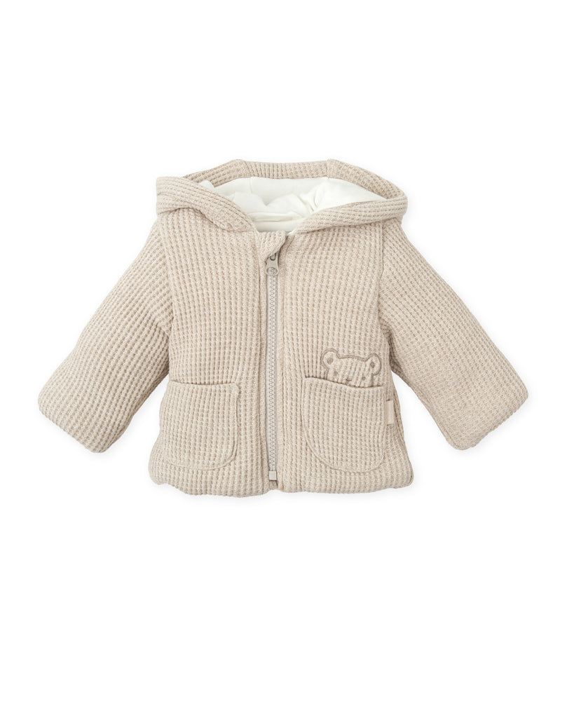 Tutto Piccolo Beige Waffle Jacket