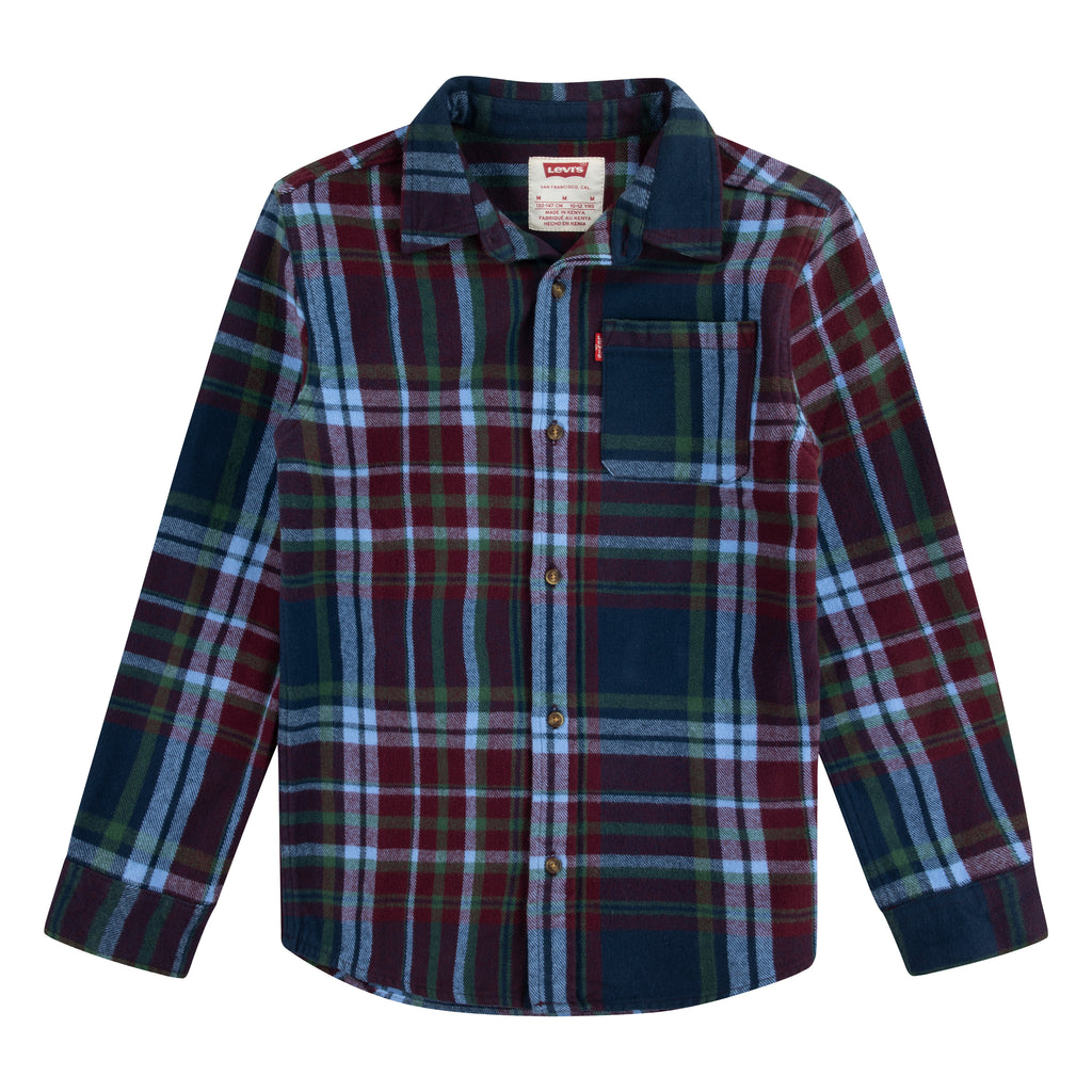 Levi's Chocolate Truffle Check Shacket