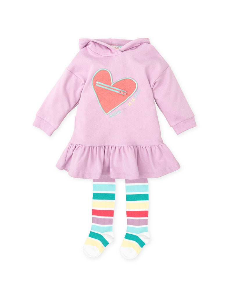 Agatha Ruiz de la Prada Lilac Hooded Dress