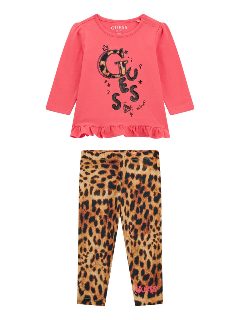 Guess Leopard Print Legging & Top Set