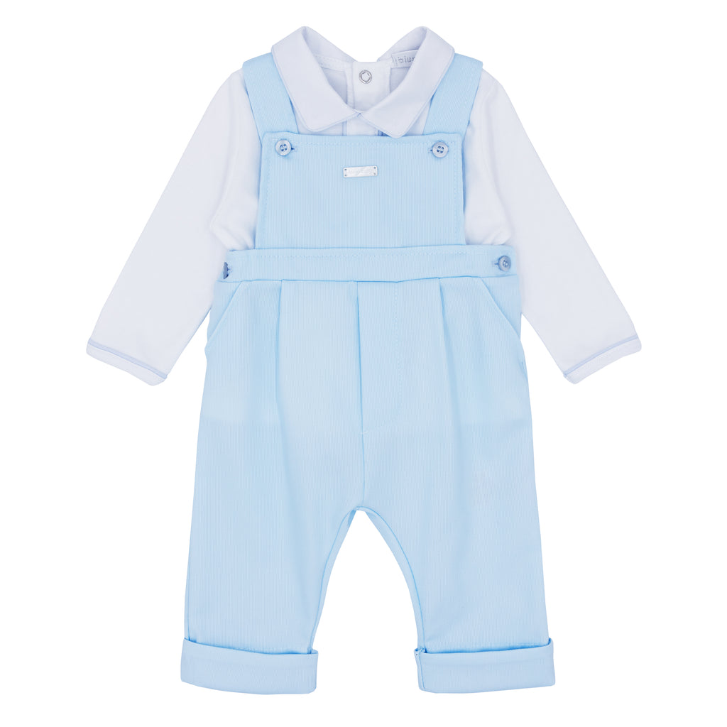 Blues Baby Blue Dungarees Set