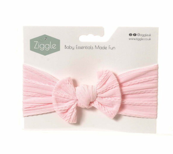 Ziggle Heavenly Pink Turban Headband