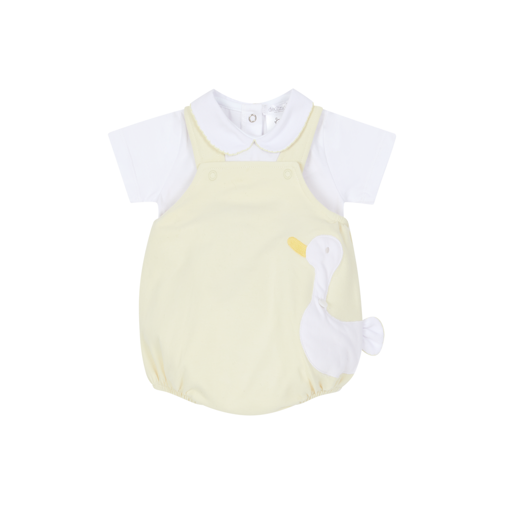 Deolinda Lemon Duck Top & Dungaree Set