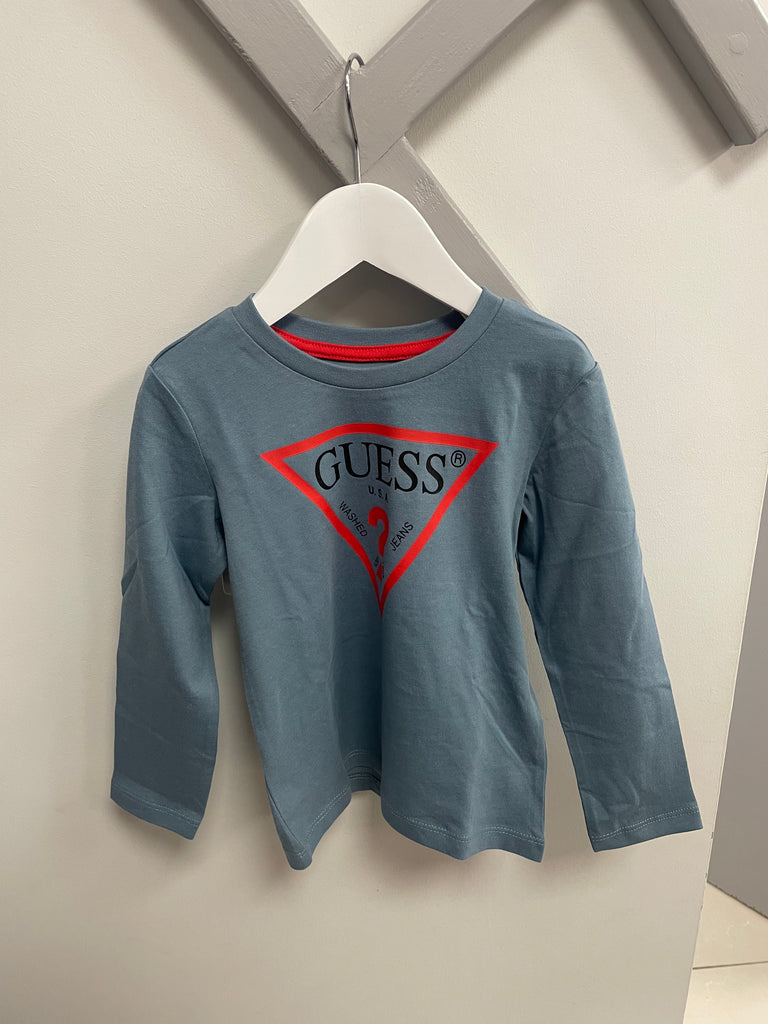 Guess Long Sleeve Logo Top