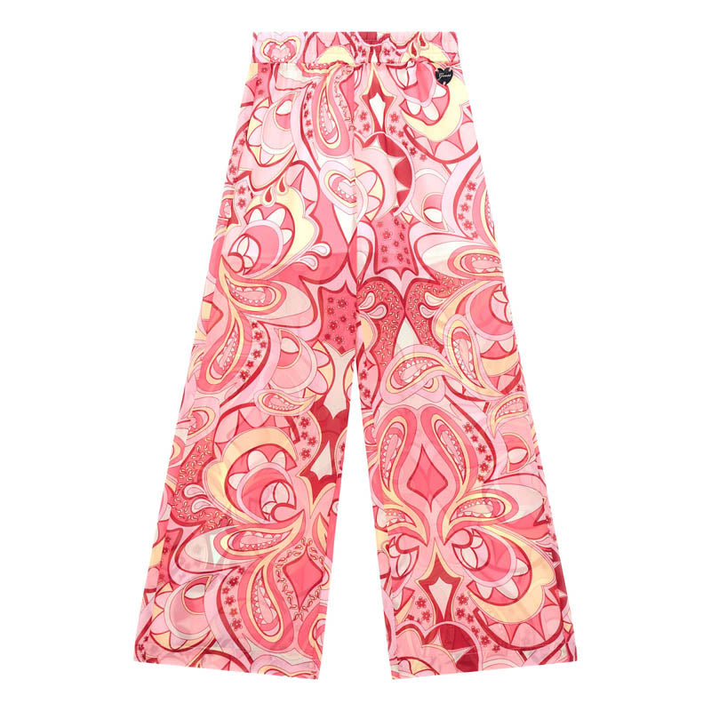 Guess Pink Paisley Print Cullottes