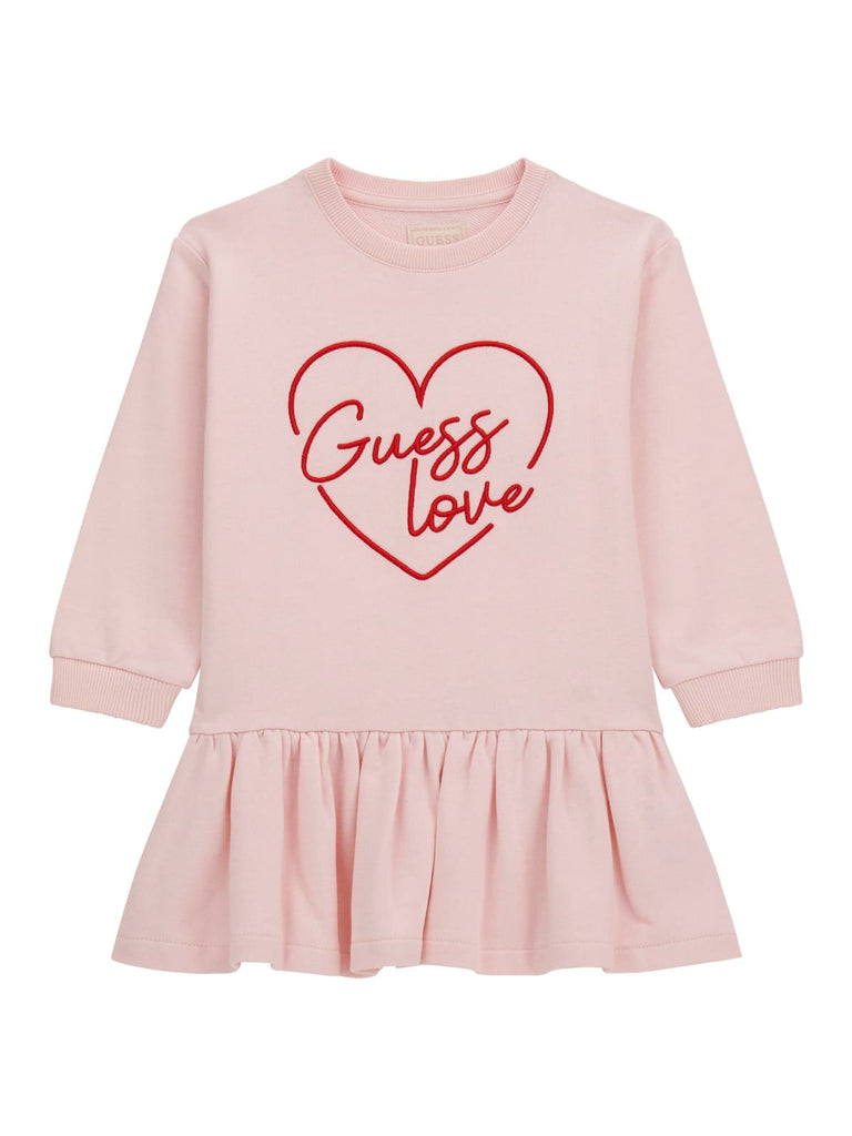 Guess Love Pink Sweatshirt Dress