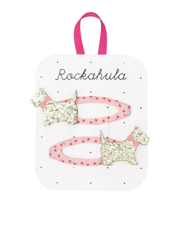 Rockahula Spotty Scottie Dog Clips