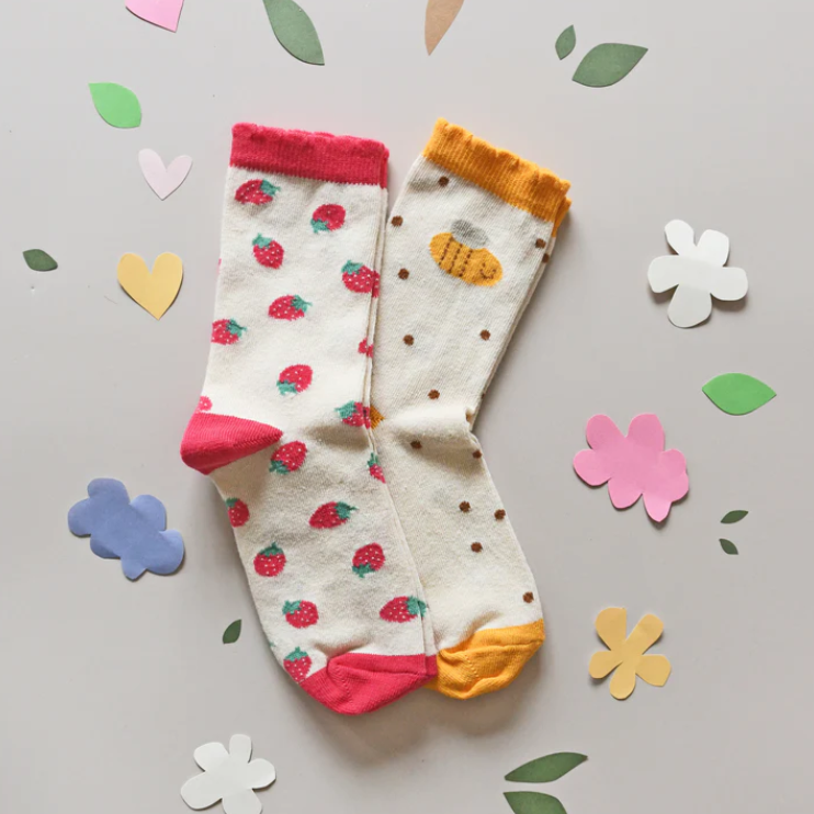 Rockahula Strawberry Bee Socks Pack