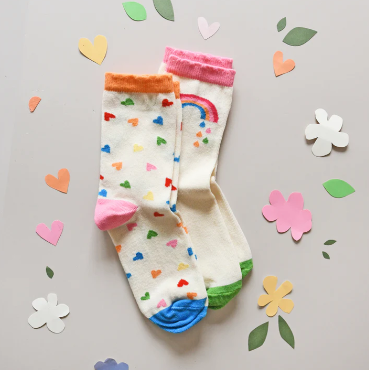 Rockahula Rainbow Hearts Socks Pack