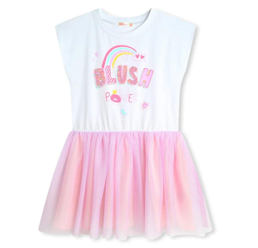 Billieblush Print Tulle Dress