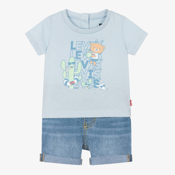 Levi's Denim Shorts & T-Shirt Set