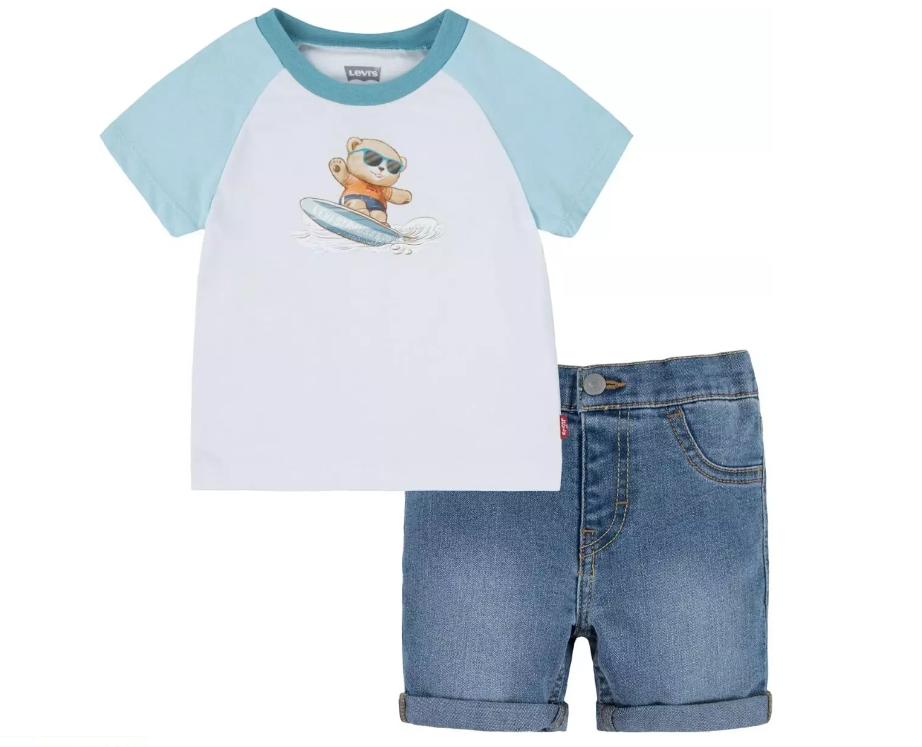 Levi's Denim Shorts & T-Shirt Set Set