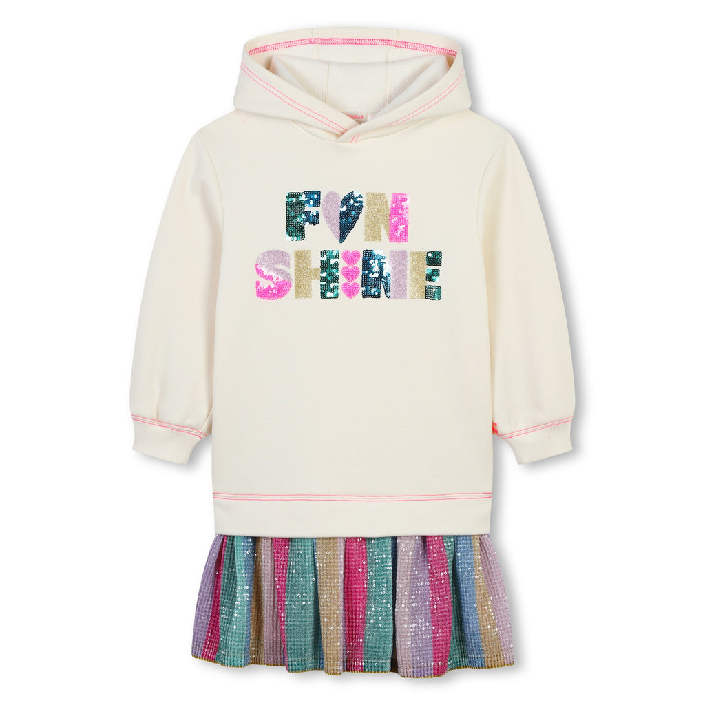 Billieblush Fun Shine Sequin Hooded Dress