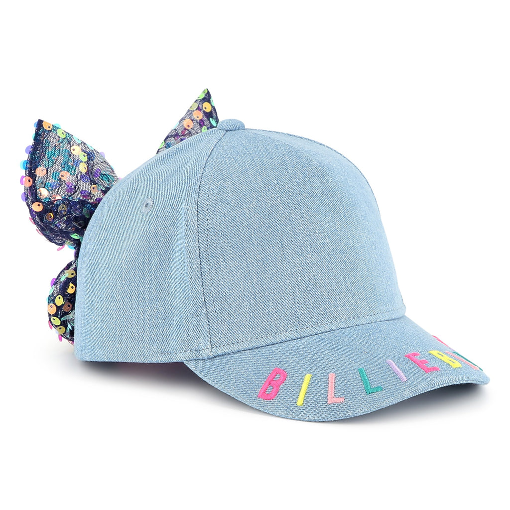 Billieblush Sequin Bow Detail Cap