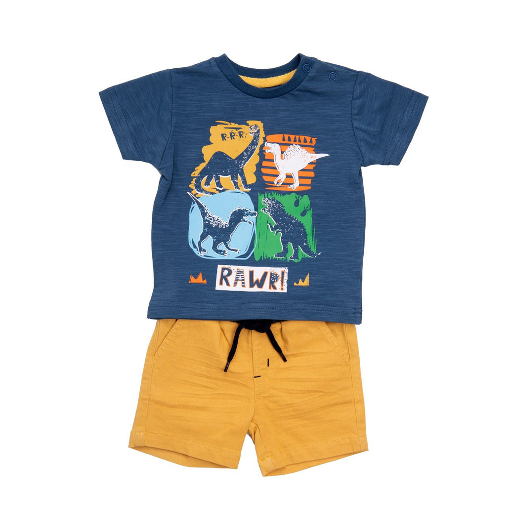 Babybol Dino Shorts & T-Shirt Set