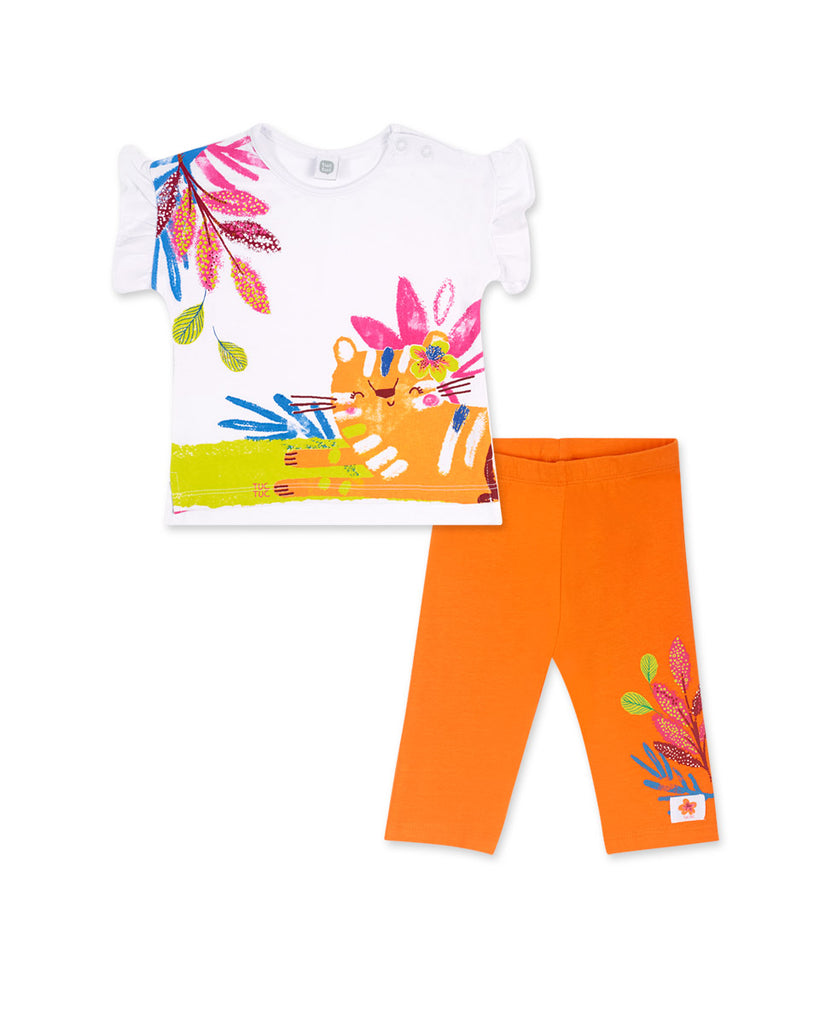 Tuctuc Floral T-Shirt & Leggings Set