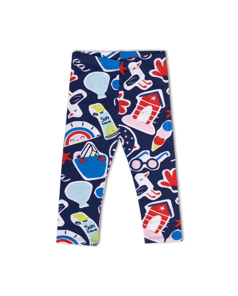 Tuctuc Navy Print Leggings