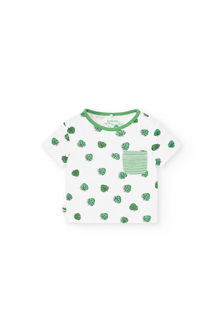 Boboli Leaf Print T-Shirt