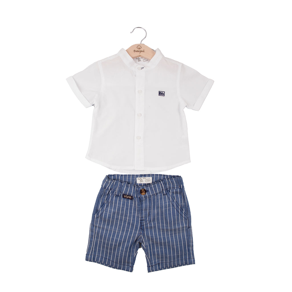 Babybol Striped Shorts & Shirts Set