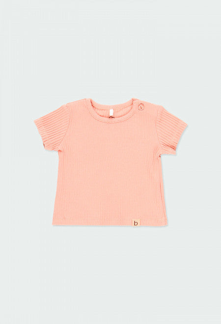 Boboli Pink Knit T-Shirt