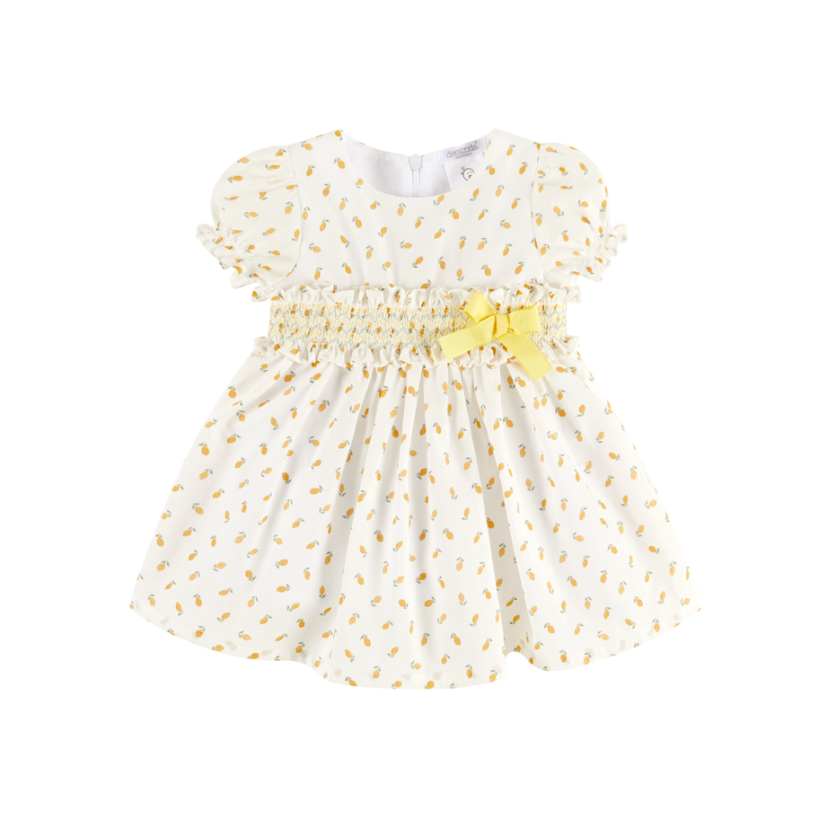 Deolinda Lemon Floral Dress