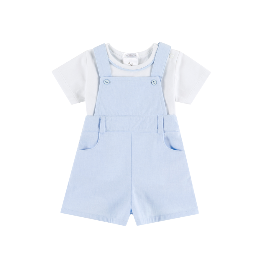 Deolinda Blue Dungarees Set