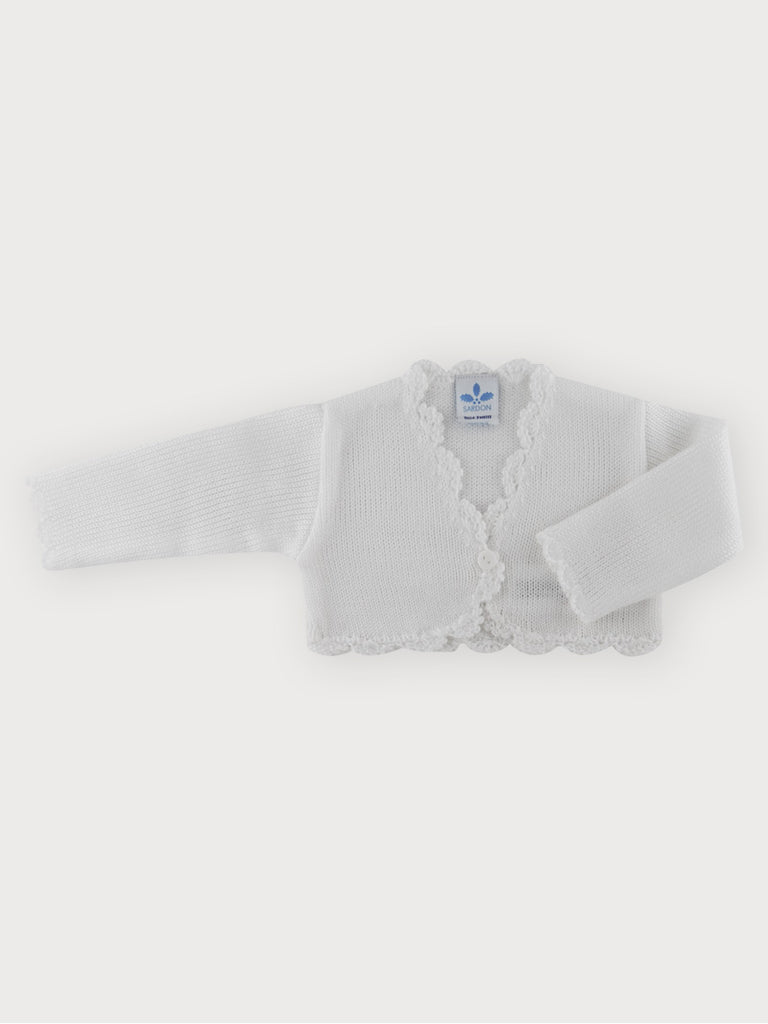 Sardon White Bolero Cardigan