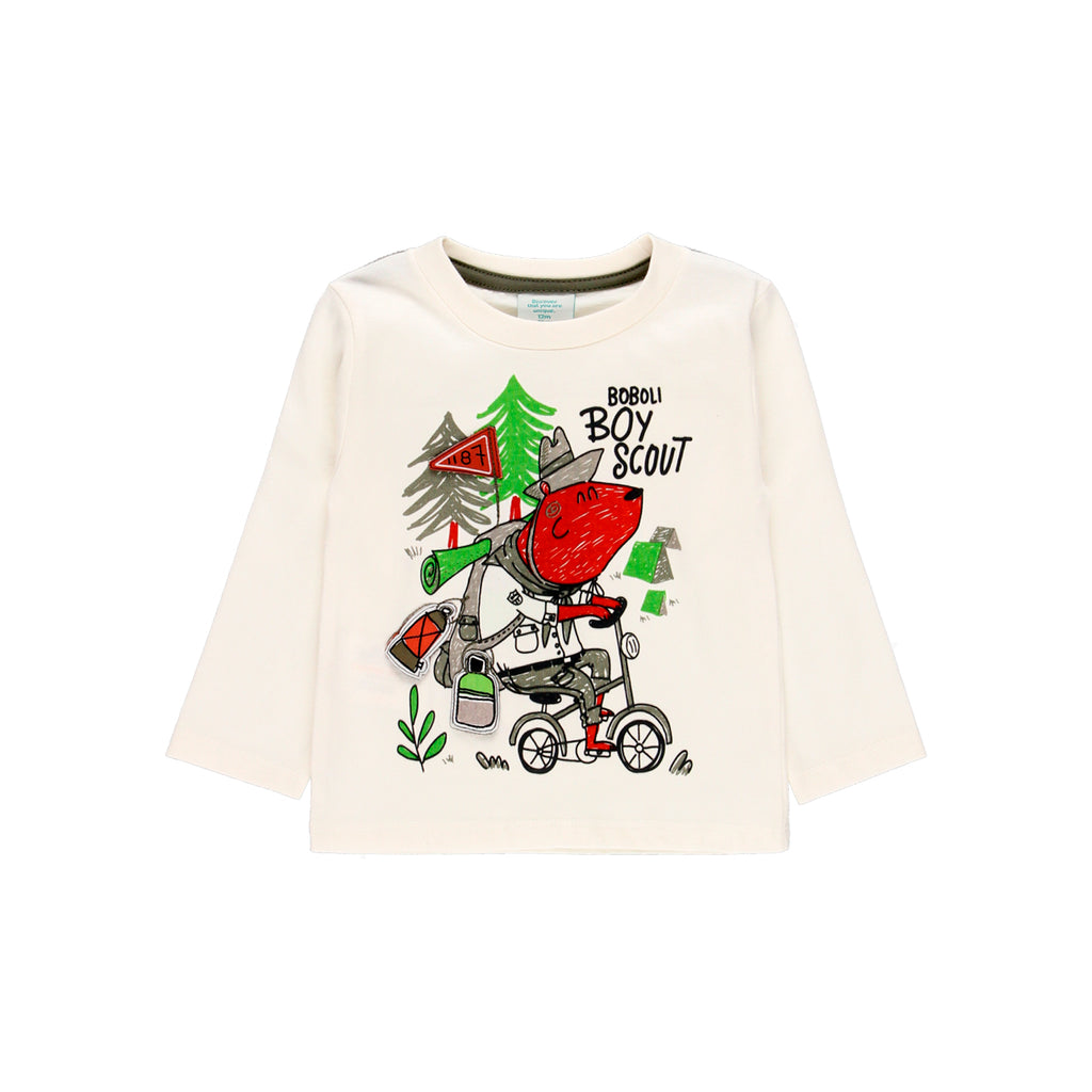 Boboli Boy Scout Long Sleeve Top