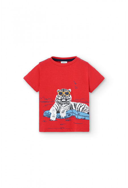 Boboli Red Print T-Shirt