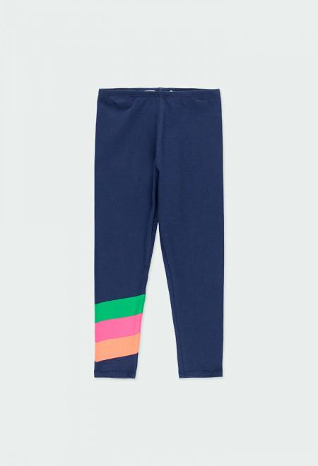 Boboli Navy Striped Leggings