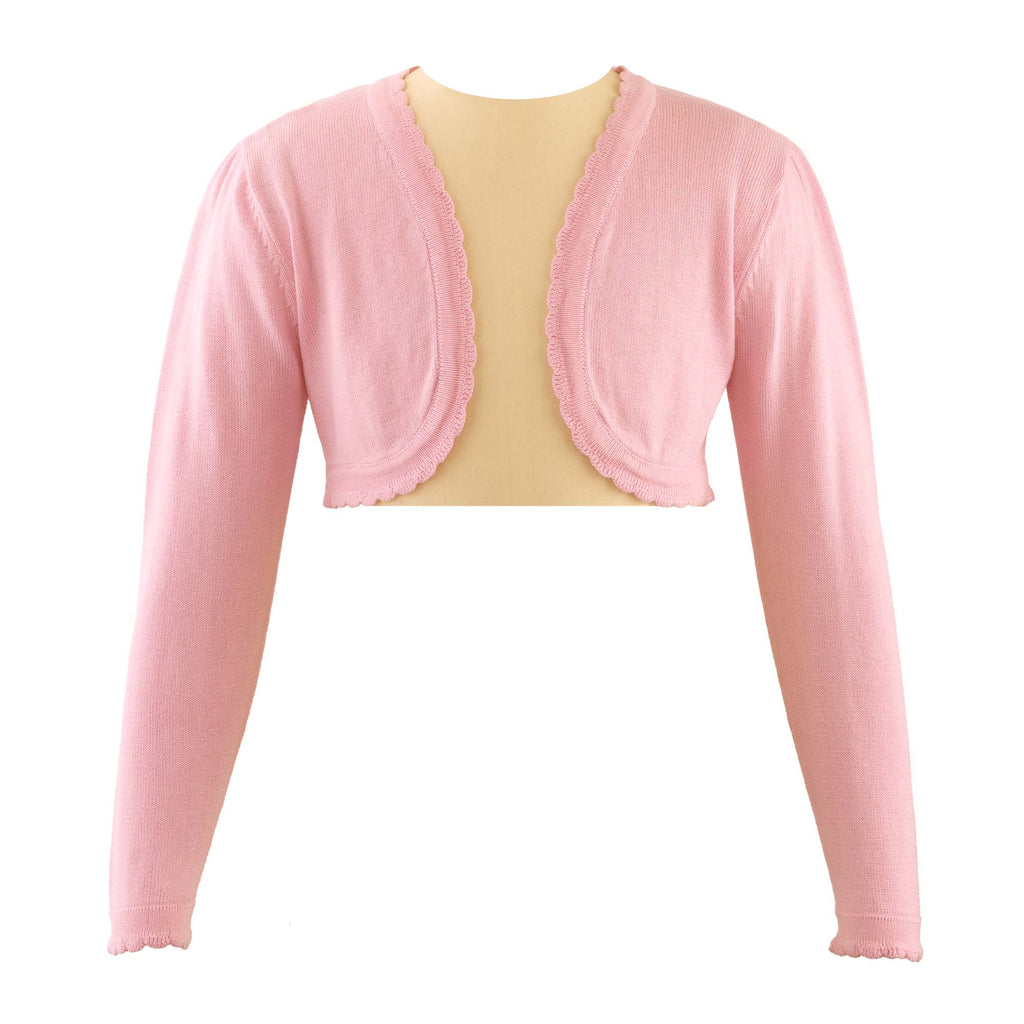 Rachel Riley Girls Pink Bolero Cardigan