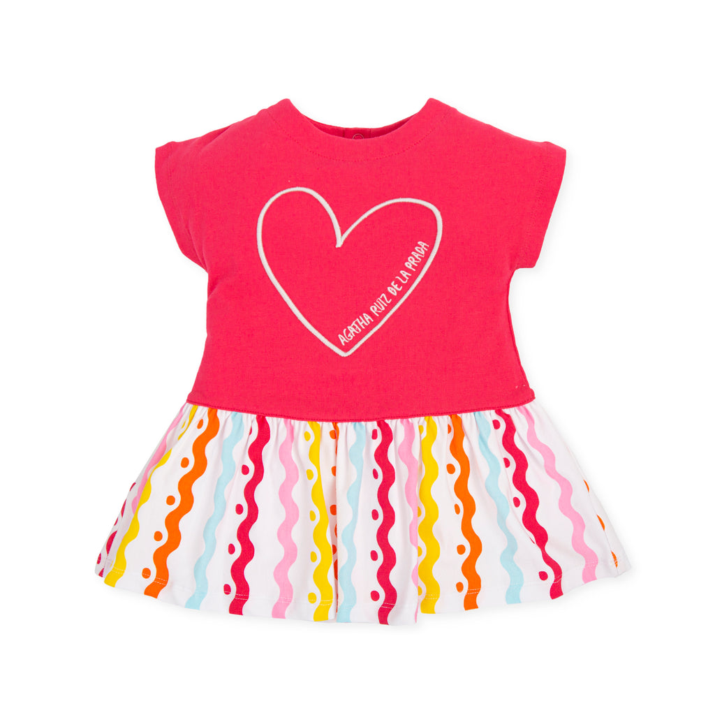 Agatha Ruiz de la Prada Heart & Striped Detail Dress