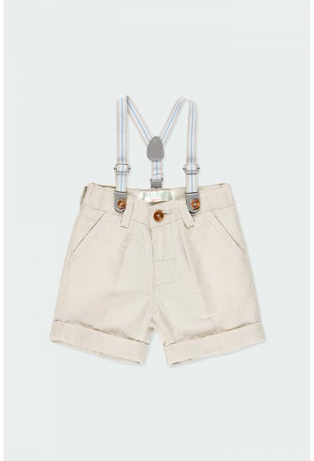 Boboli Bermuda Shorts with Detachable Braces