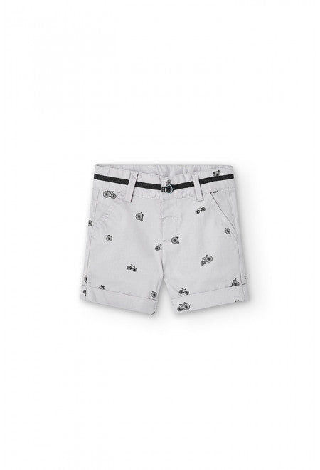 Boboli Bicycle Print Bermuda Shorts