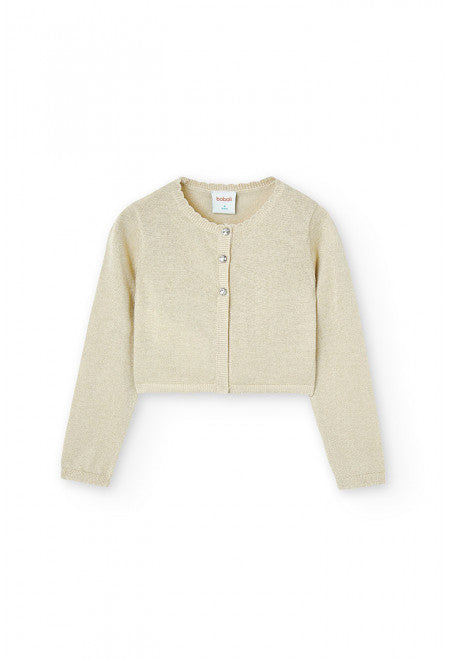 Boboli Gold Knit Cardigan